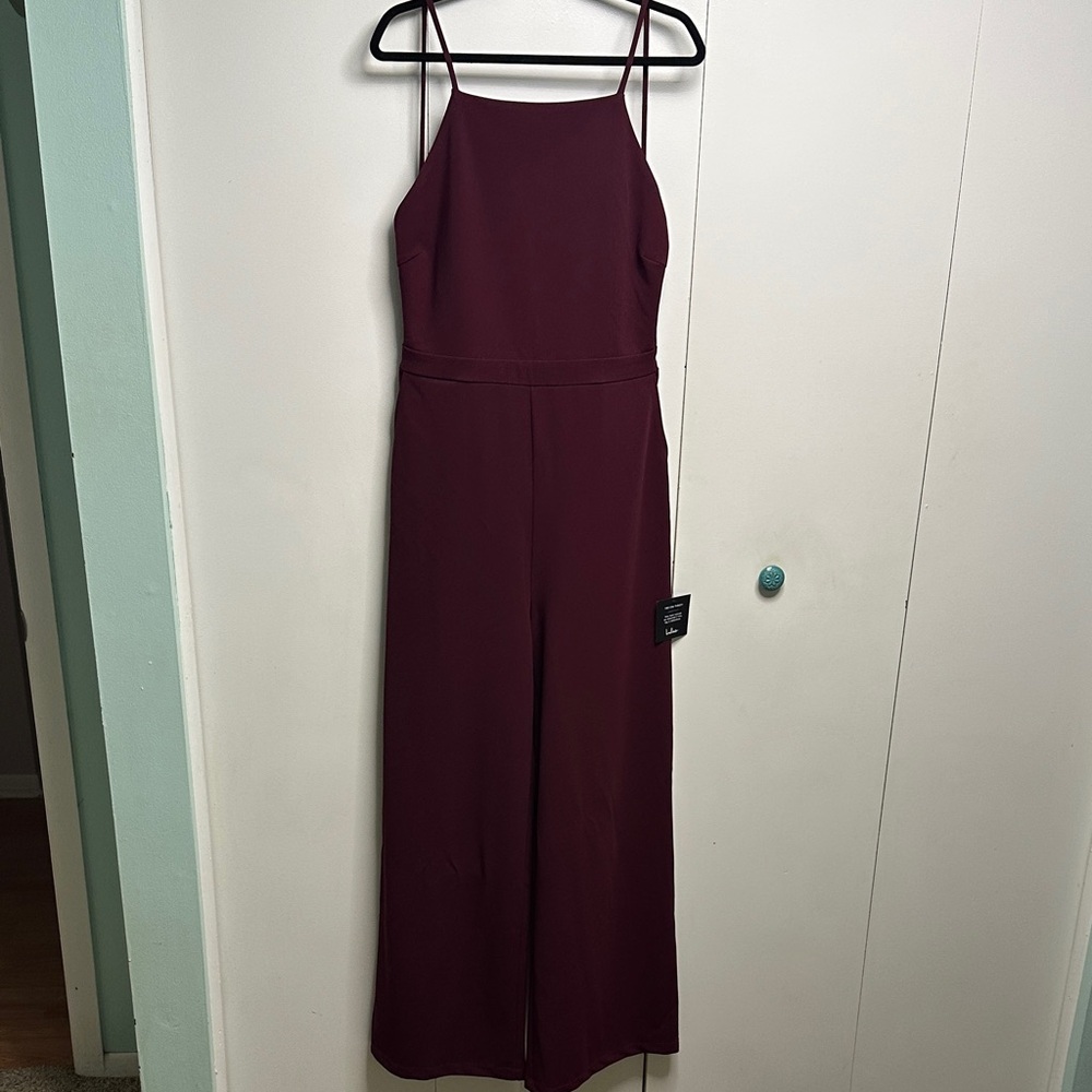Lulu's Deep Wine Jumpsuit
